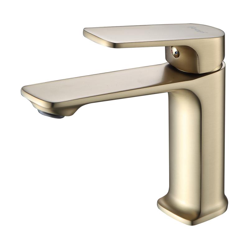 Смеситель для раковины Frap H86-3 F1086-3 золотой сатин