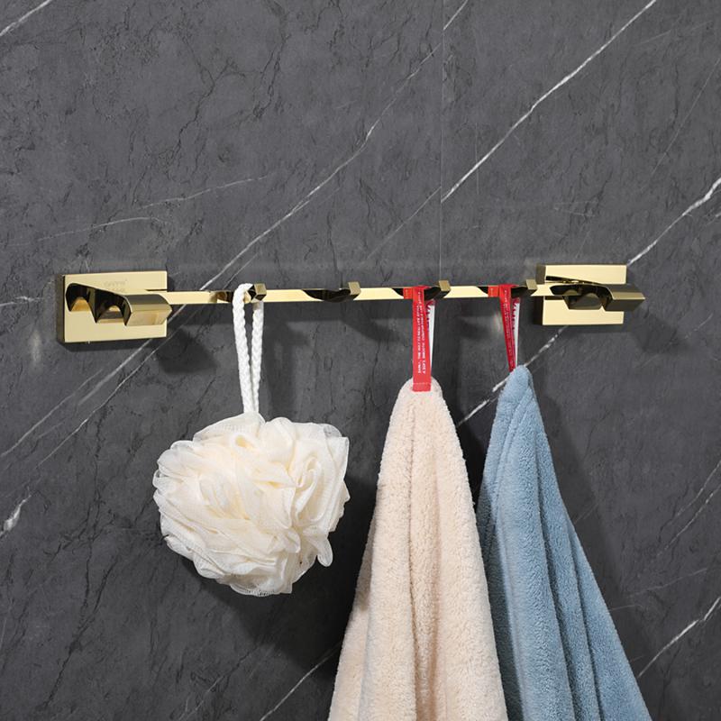 Планка с 4-мя крючками Gappo G07-3 G0716-43 золото