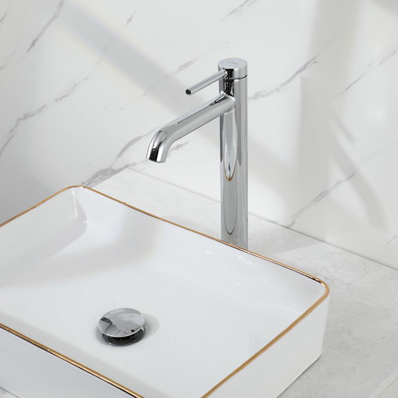 Высокий смеситель для раковины Gappo G06 G1006-2 хром