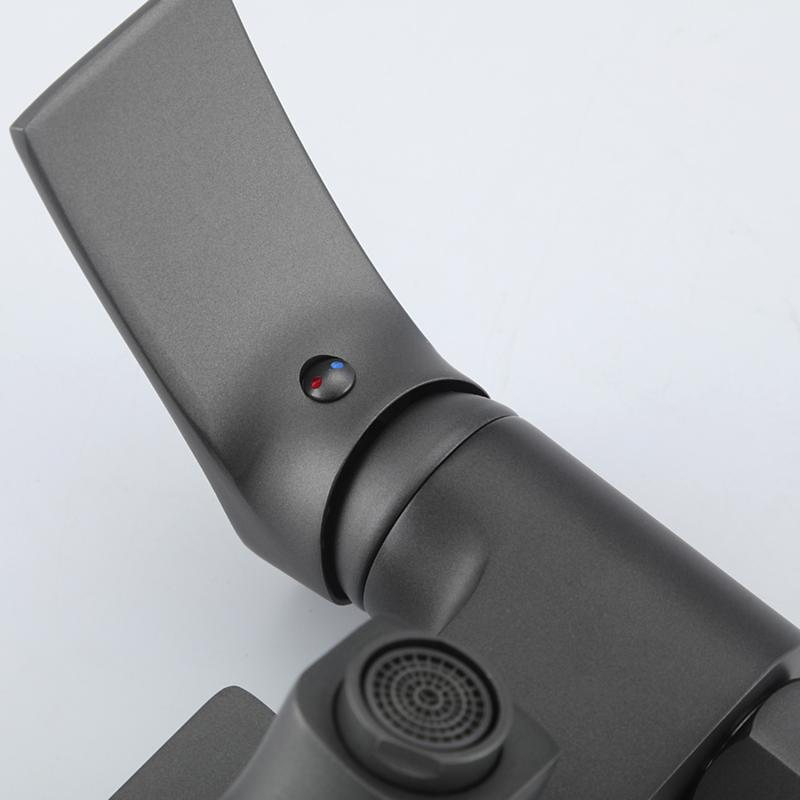 Душевая система Frap H75-9 F2475-9 оружейная сталь