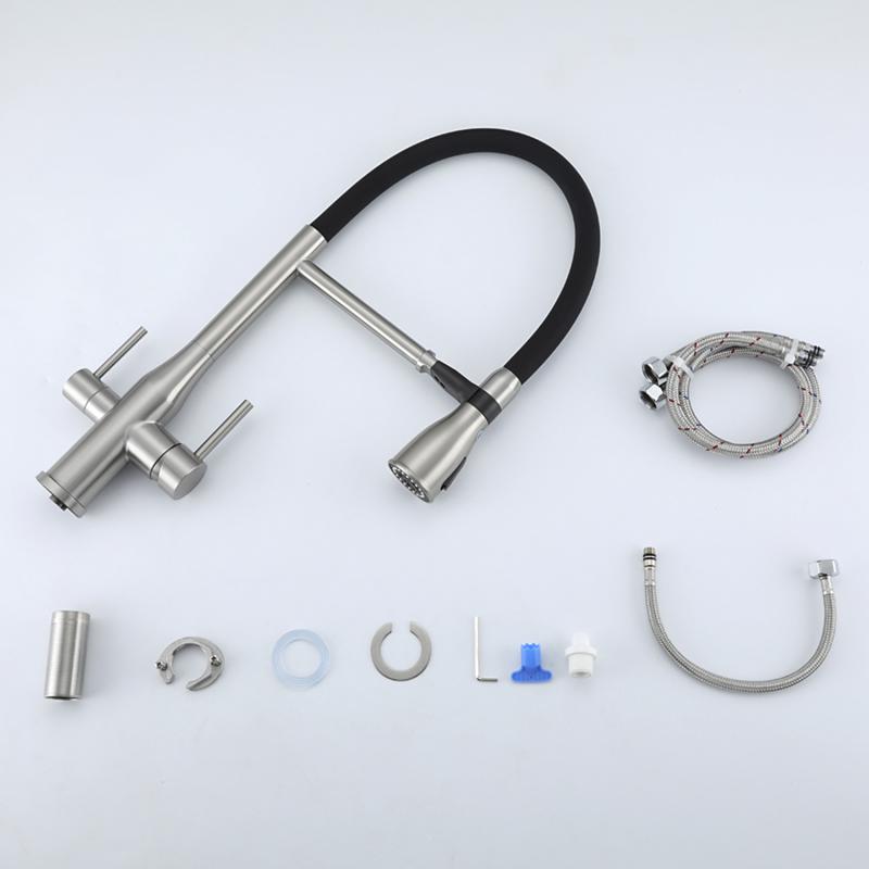 Смеситель для кухни с фильтром Gappo G4399-75 сатин