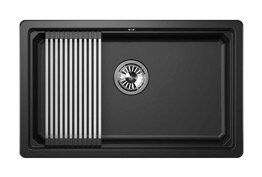 Кухонная мойка Granula KS-7303U Шварц (черный металлик)