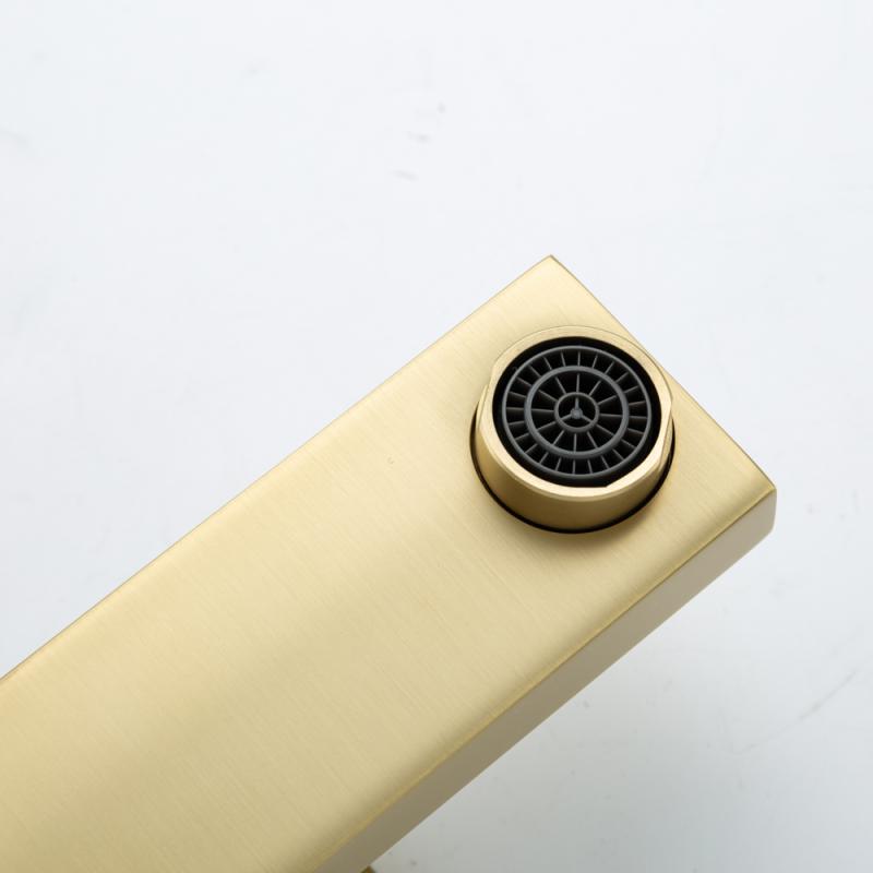 Смеситель для раковины Frap H91-3 F1091-3 золотой сатин