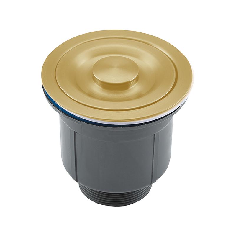 Мойка для кухни с коландером из нержавеющей стали Gappo GS6050-3 золотой сатин