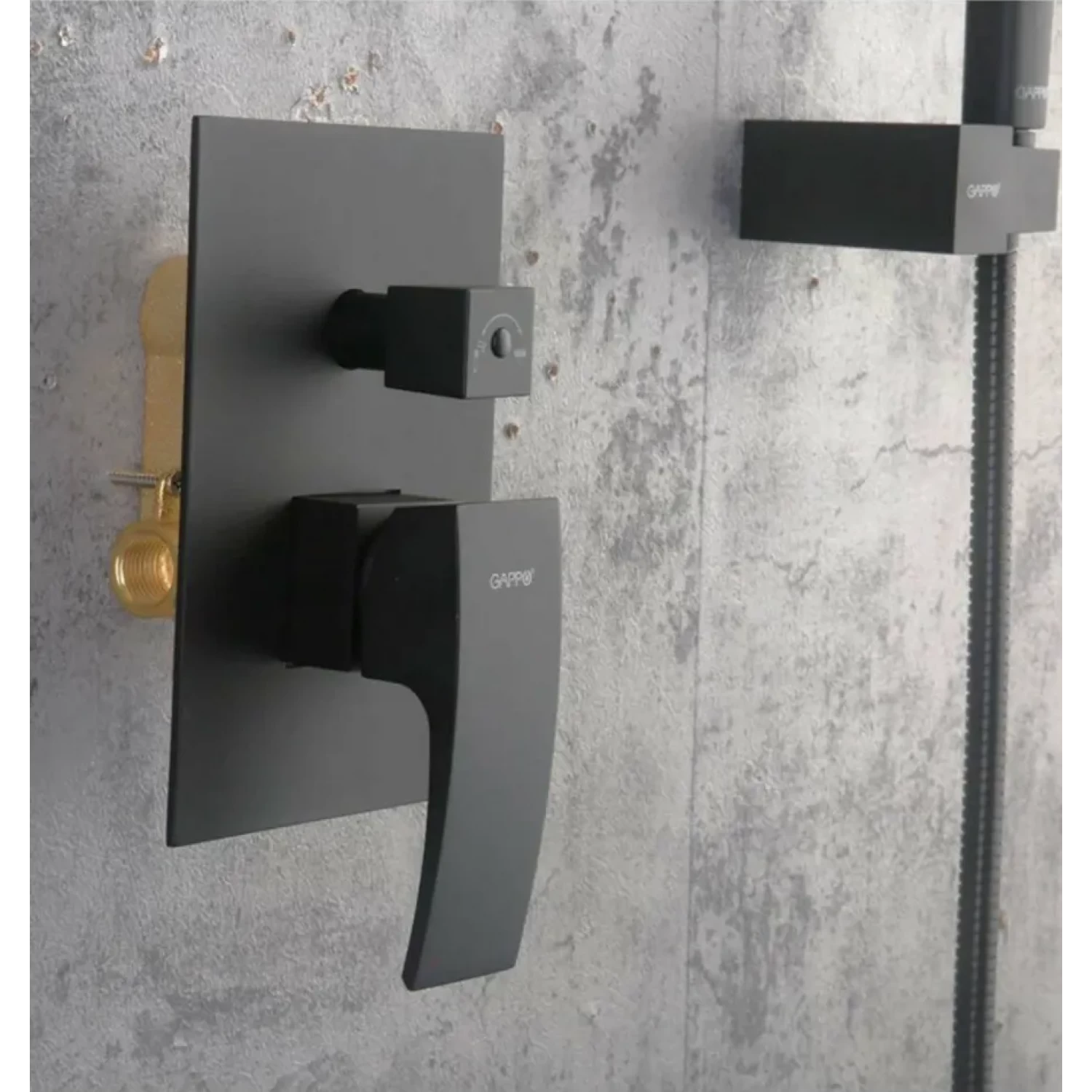 Встраиваемая душевая система Gappo G07-9 G7107-9 оружейная сталь