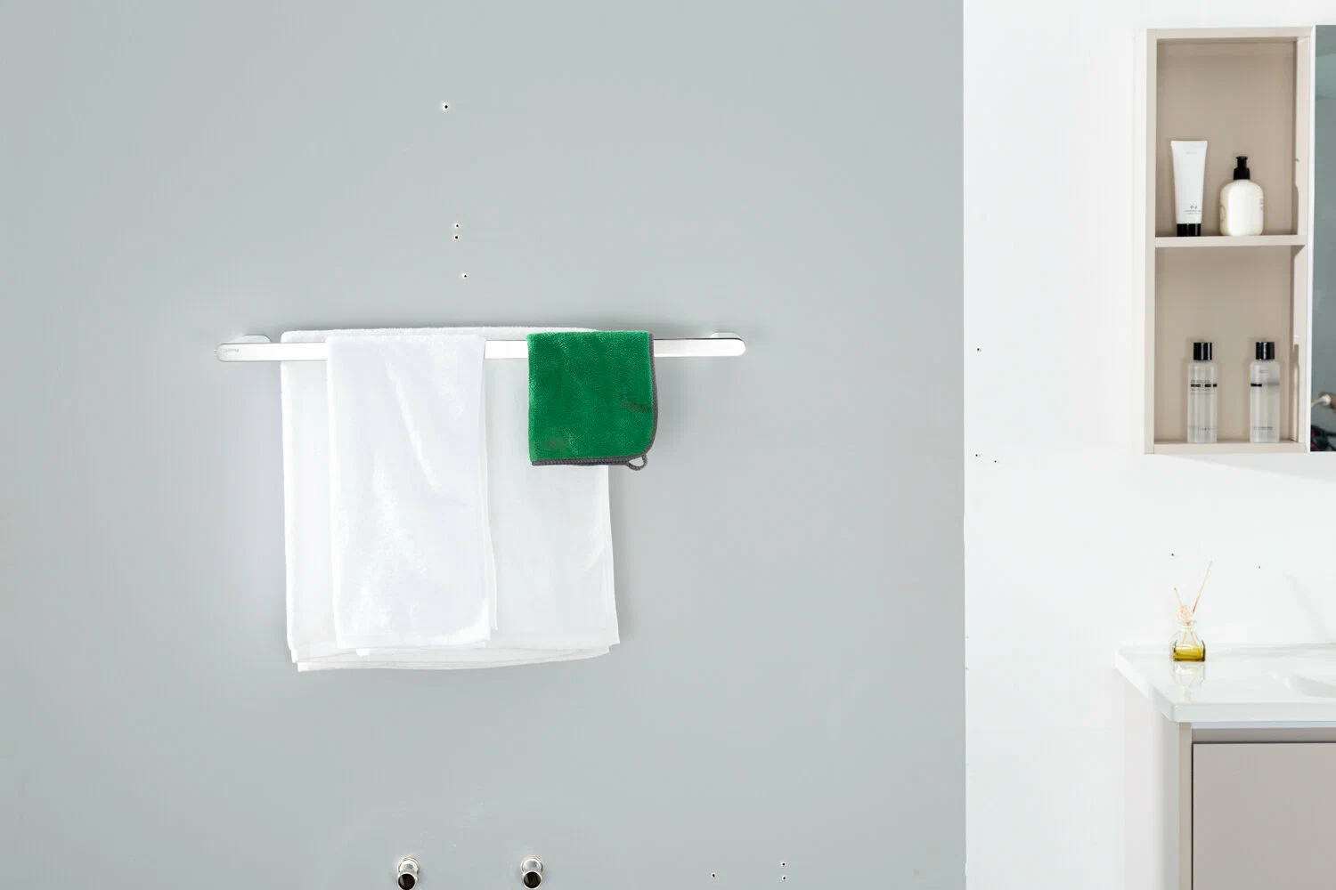 Полотенцедержатель 2-й Gappo G309-8 G30909-8 белый-хром