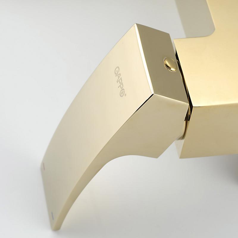 Смеситель для ванны Gappo G07-3 G3207-3 золото