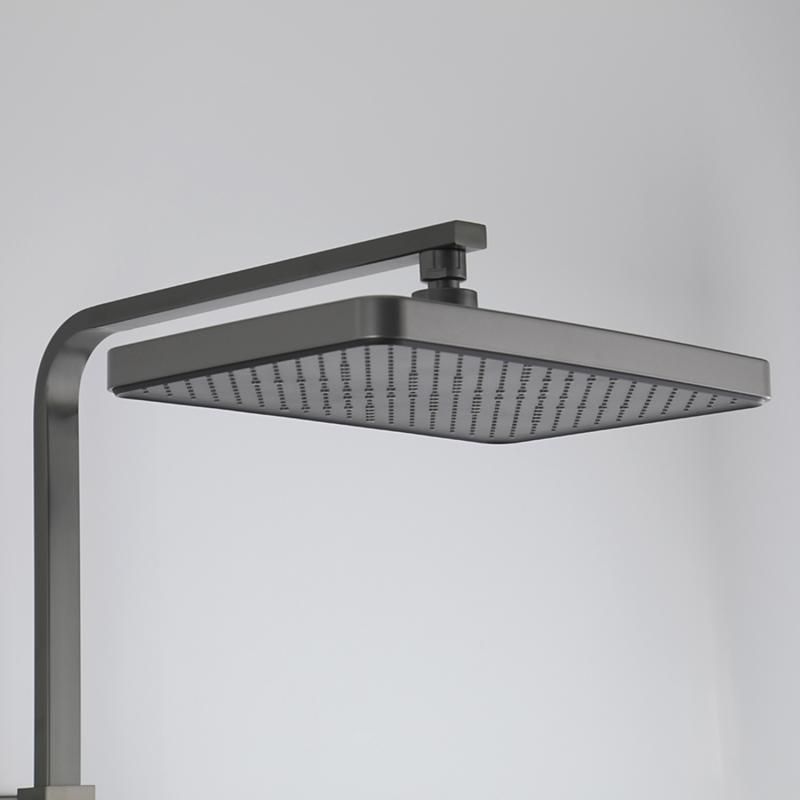 Душевая система Frap H76-9 F2476-9 оружейная сталь