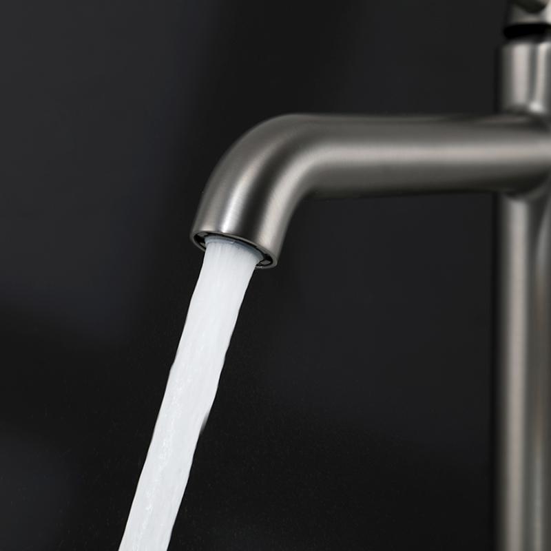 Высокий смеситель для раковины Gappo G06-9 G1006-29 оружейная сталь