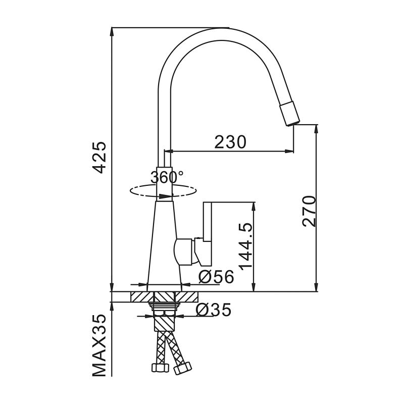 Корпус смесителя Frap F4153