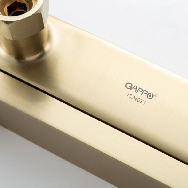 Смеситель для ванны Gappo G10-3 G3210-3 золотой сатин