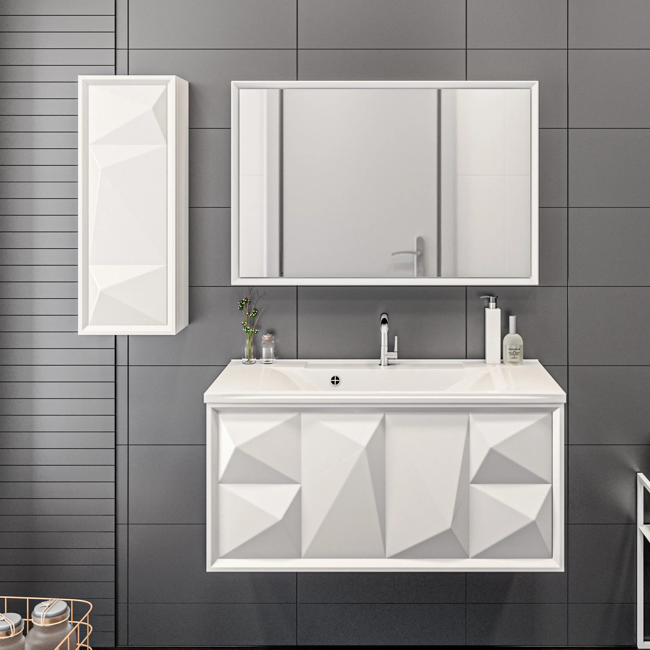 Пенал Marka One Romb 30П 1д. White L