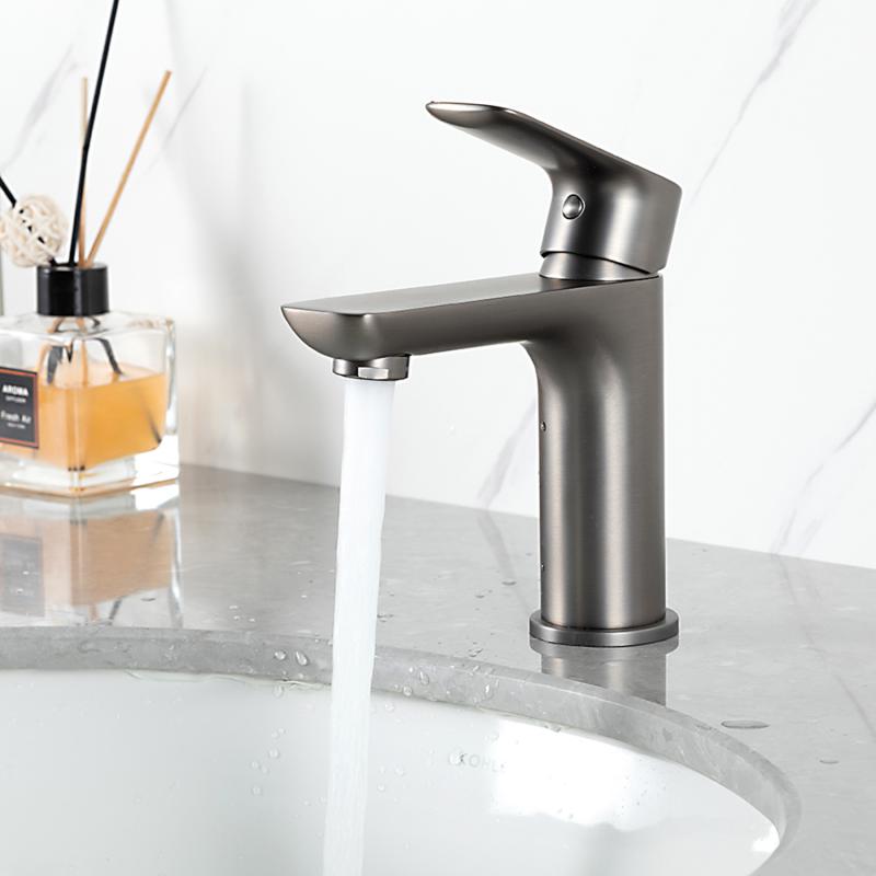 Смеситель для раковины Gappo G48-9 G1048-9 оружейная сталь