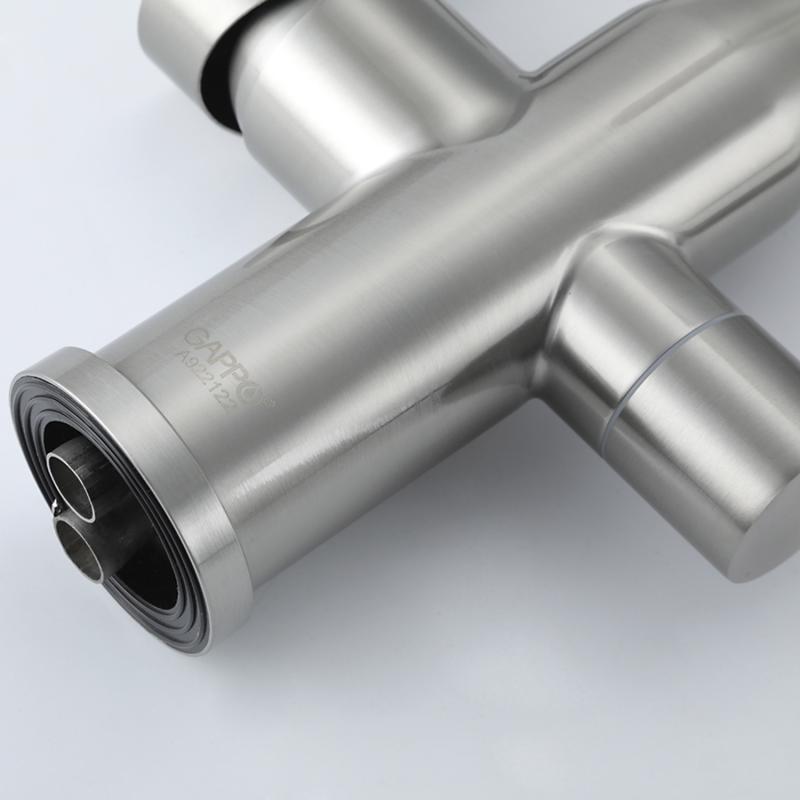 Смеситель для кухни с фильтром Gappo G4399-65 сатин