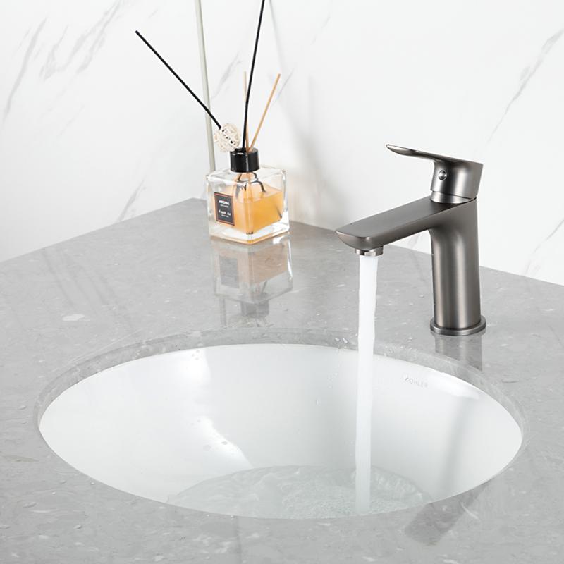 Смеситель для раковины Gappo G48-9 G1048-9 оружейная сталь