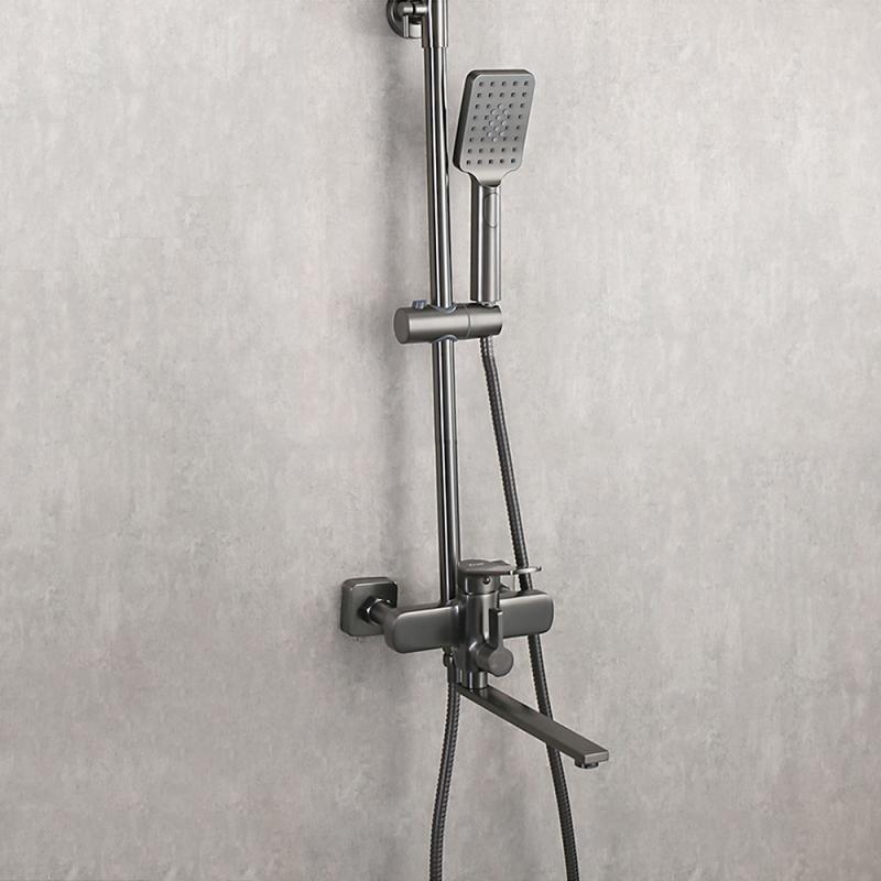 Душевая система Frap H62-9 F2462-9 оружейная сталь