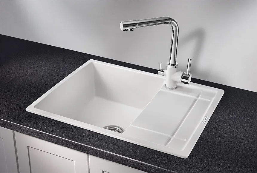 Кухонная мойка Granula GR-6501 Арктик (белый)