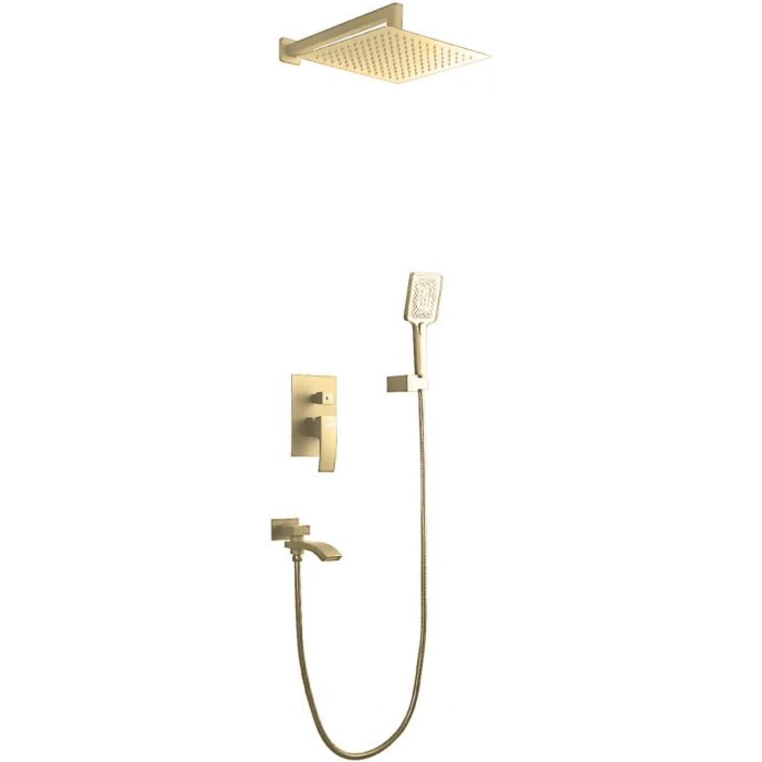 Встраиваемая душевая система Gappo G07-3 G7107-3 золото
