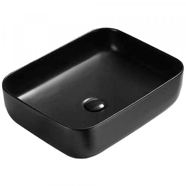 Накладная раковина CeramaLux 50 NC 2105MB Черная матовая