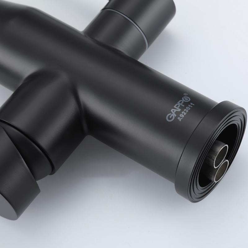 Смеситель для кухни с фильтром Gappo G4399-66 черный