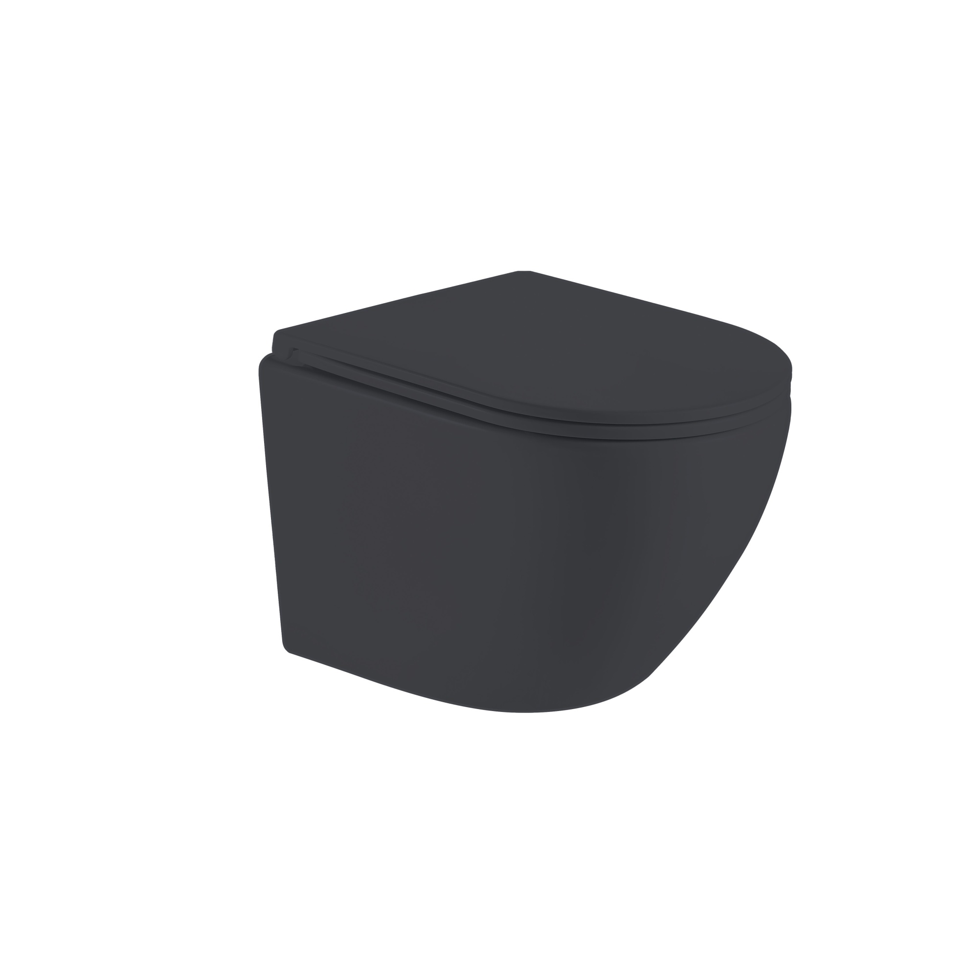 Унитаз подвесной безободковый EvaGold К505BM черный матовый