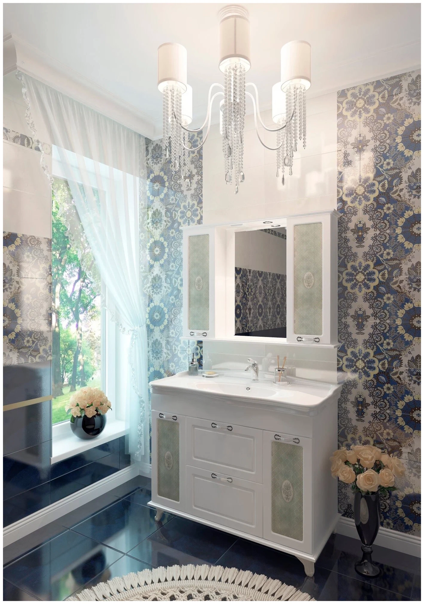 Шкаф-зеркало EvaGold Modern 100