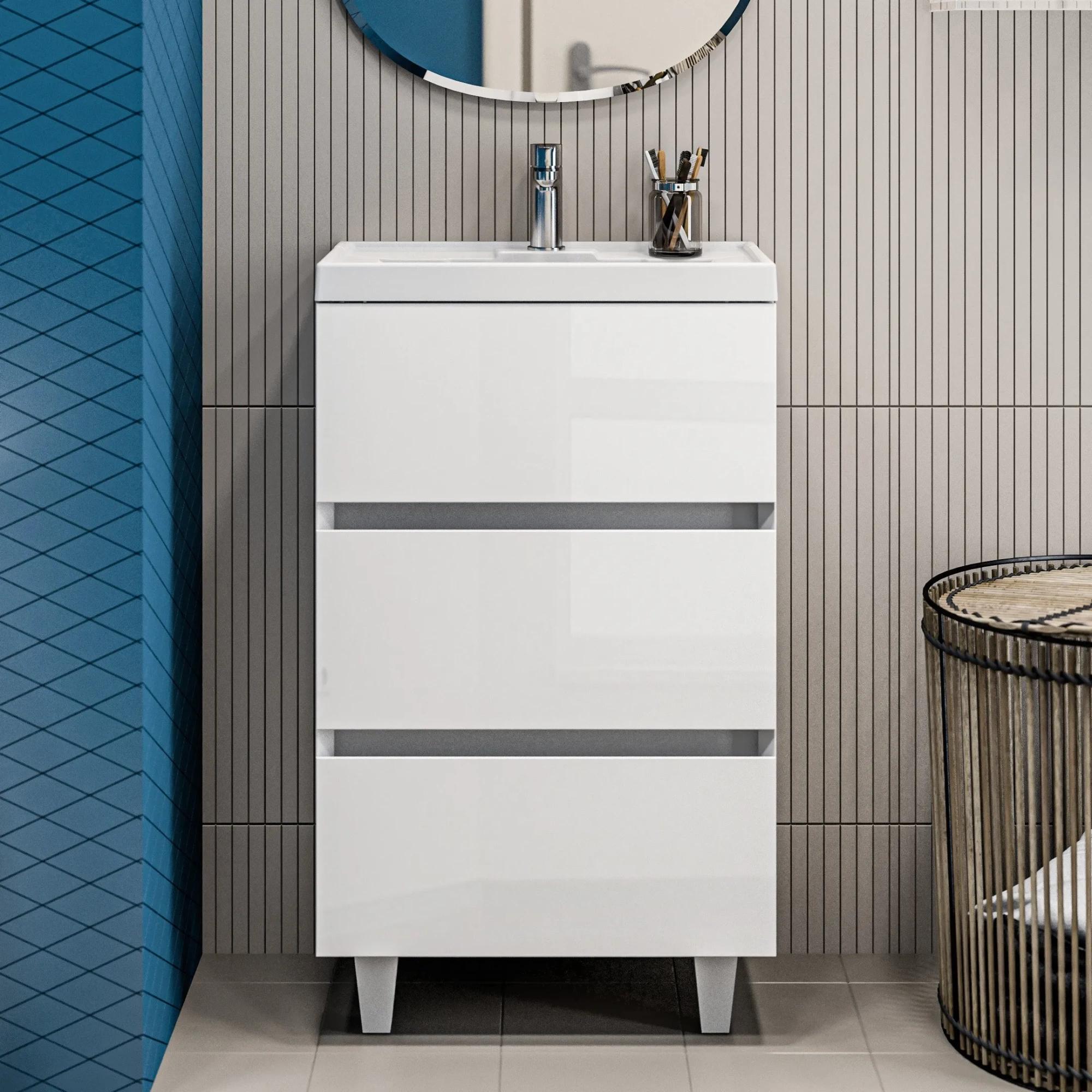 Тумба с раковиной Bumble 60Н 2я