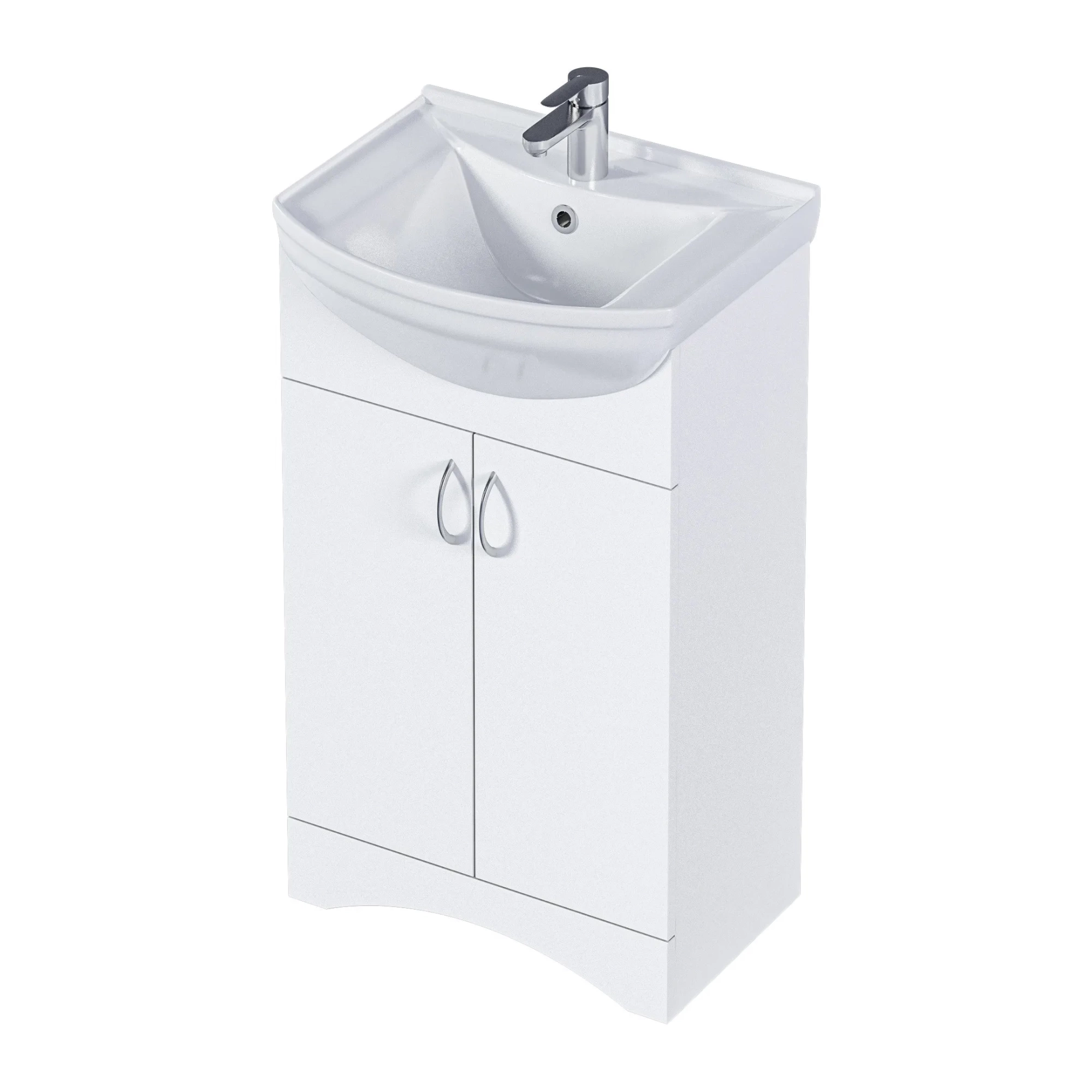 Тумба 1Marka Уют 50Н 2д. Белая