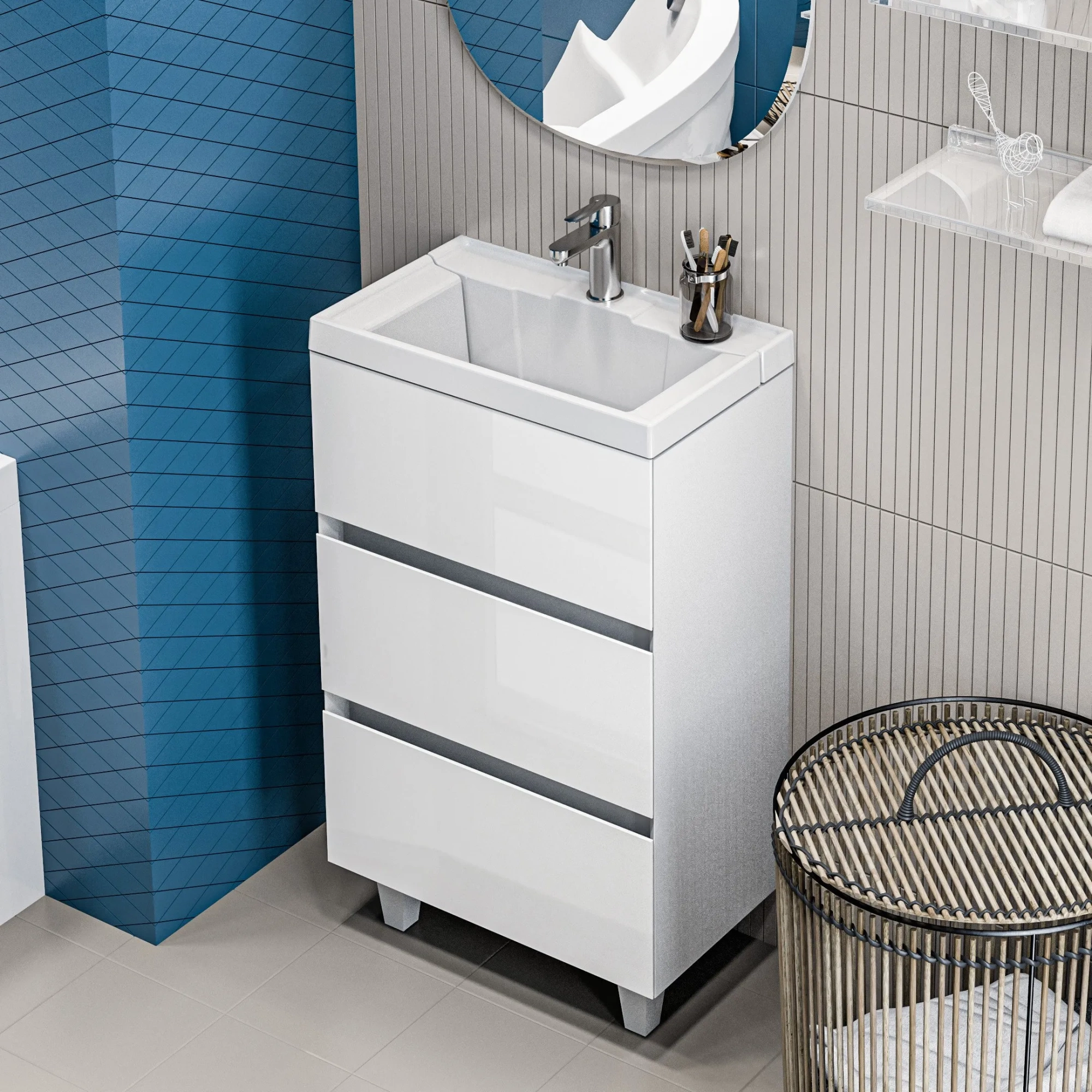 Тумба с раковиной Bumble 50Н 2я