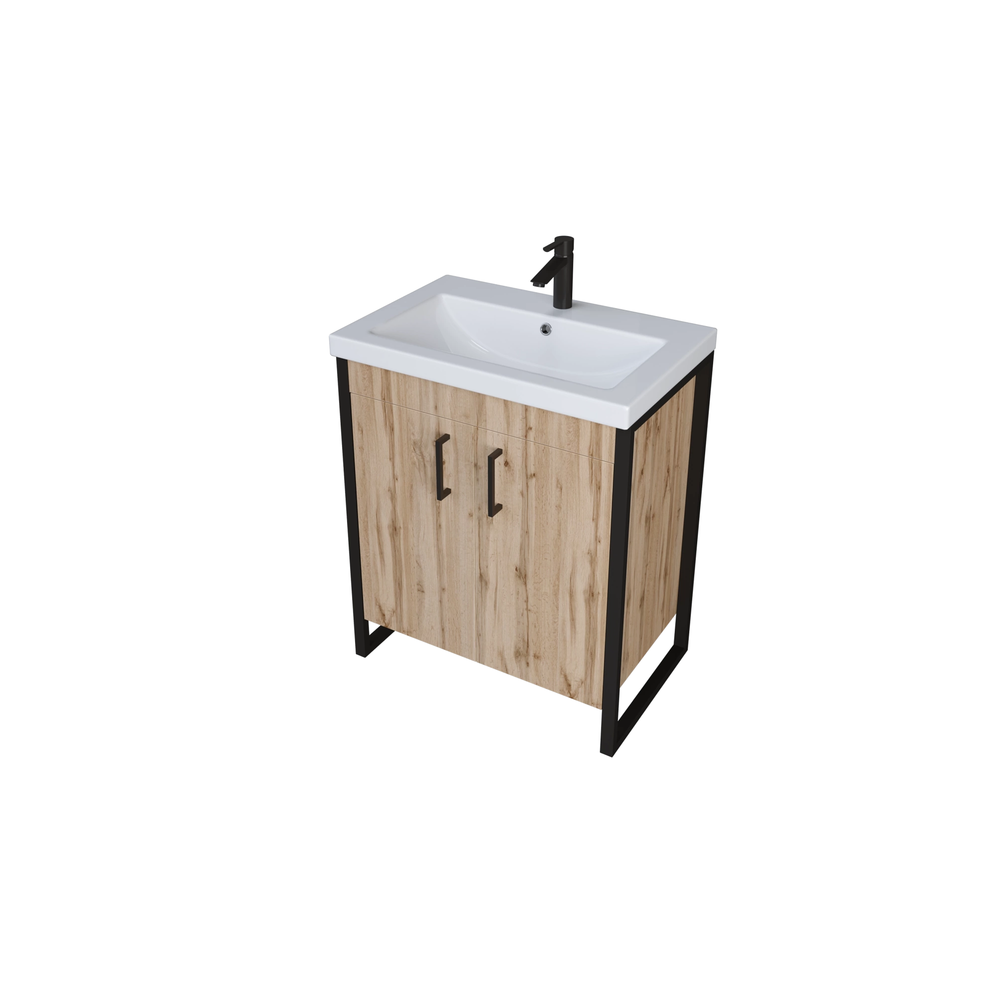 Тумба 1Marka Grunge Loft 70Н 2д Дуб Вотан