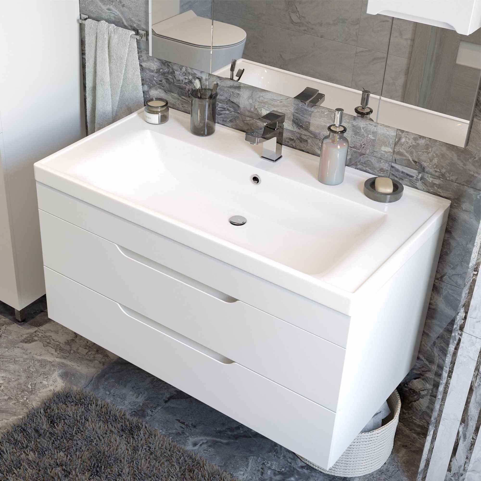 Подвесная тумба Мирсант Soho 80 Quadro