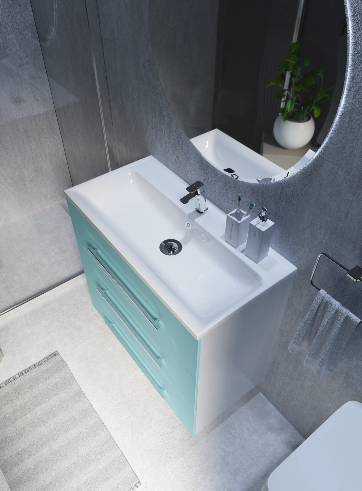 Раковина Marka One MIX 100 Polytitan