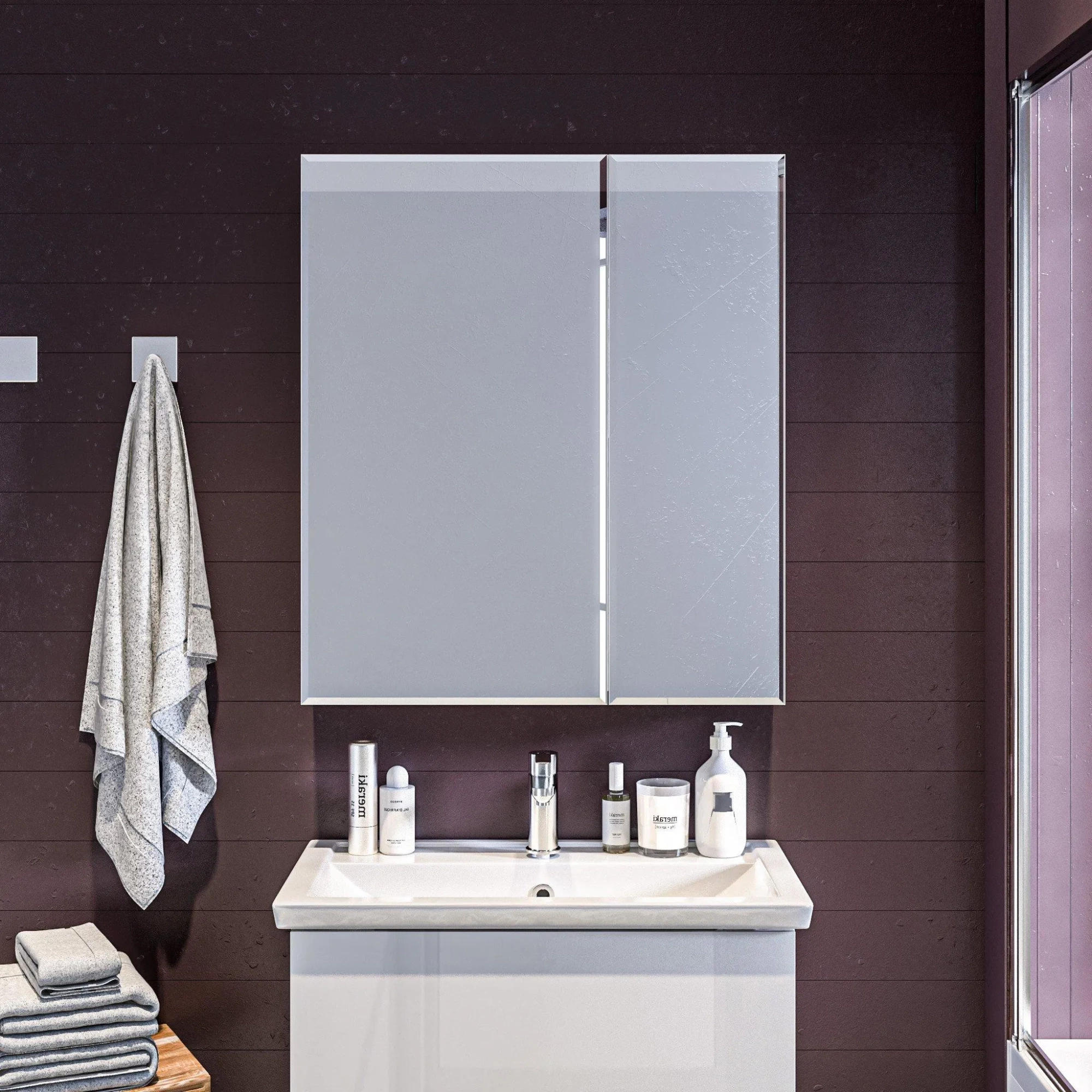 Зеркало-шкаф Marka One 70 2д