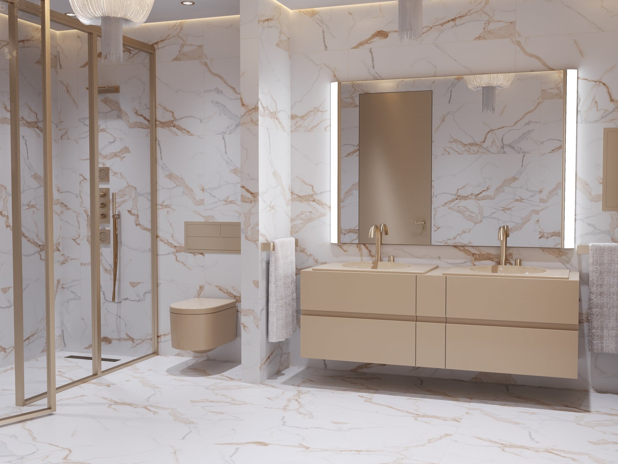 Cube Ceramica Callacatta Gold 60*120