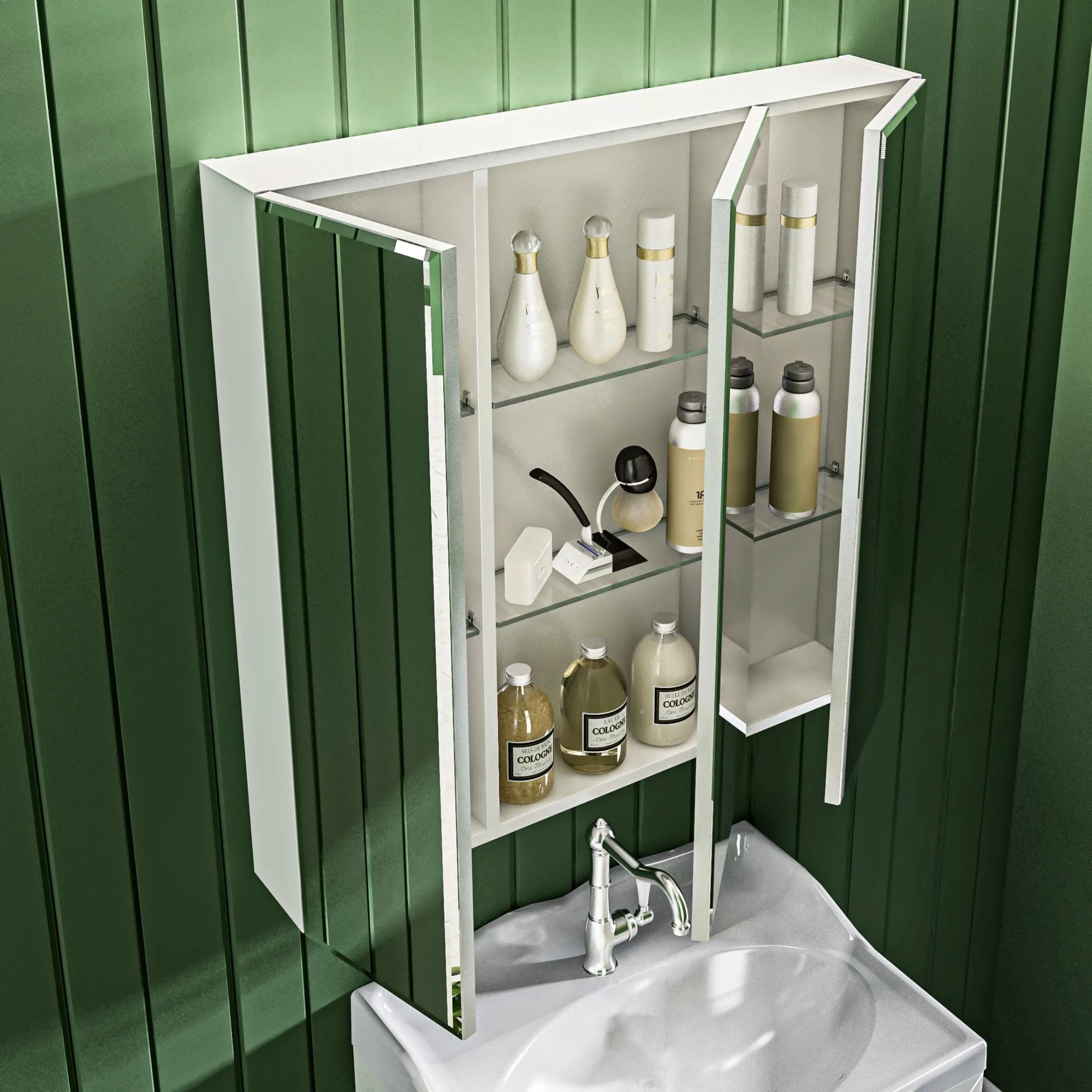 Зеркало-шкаф Marka One 80 3д