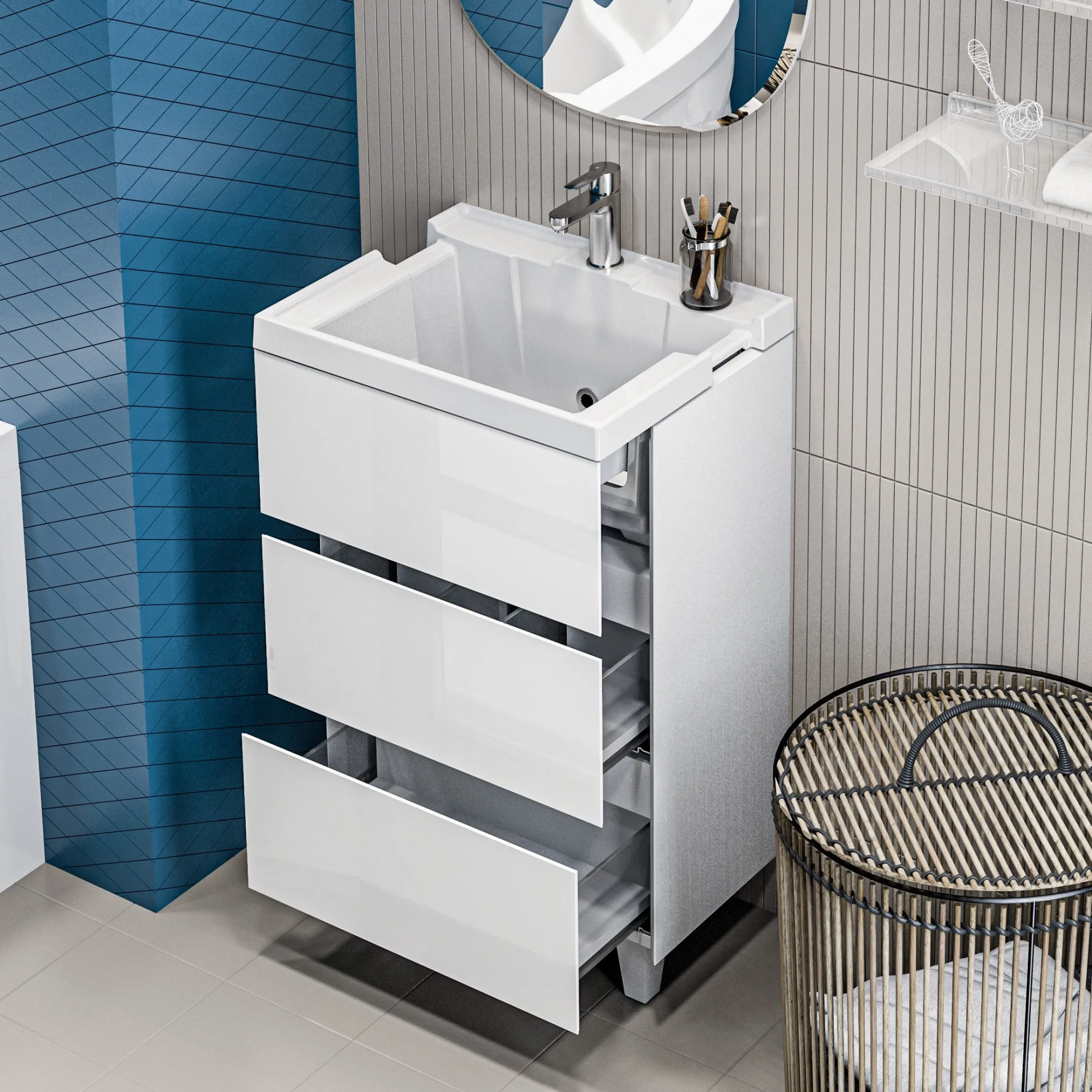 Тумба с раковиной Bumble 50Н 2я