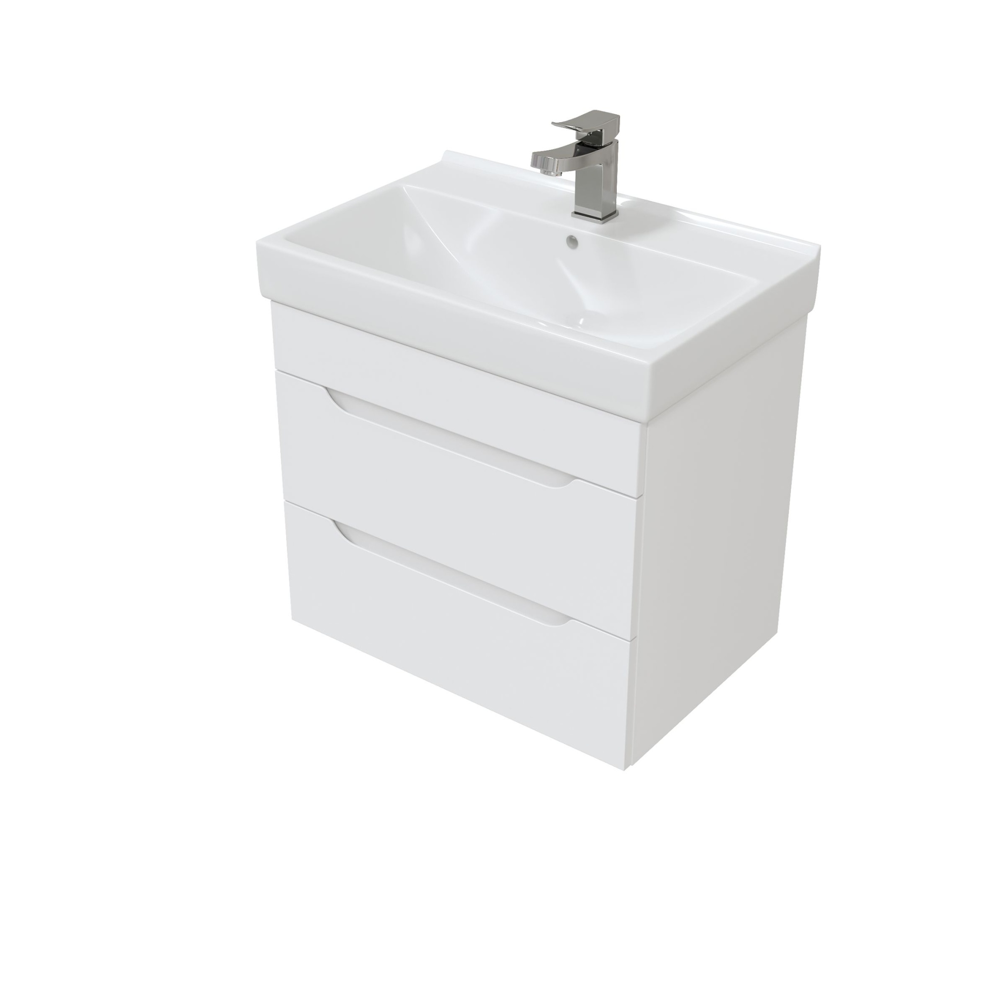 Подвесная тумба Мирсант Soho 60/2 Quadro с доводчиком