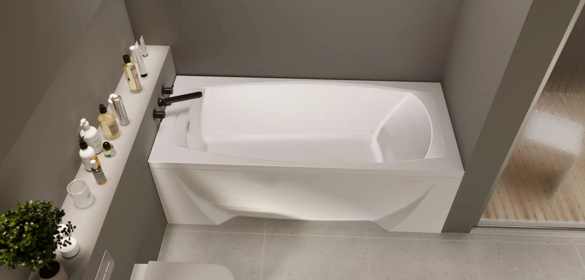 Акриловая ванна Marka One Pragmatika 193-170*80