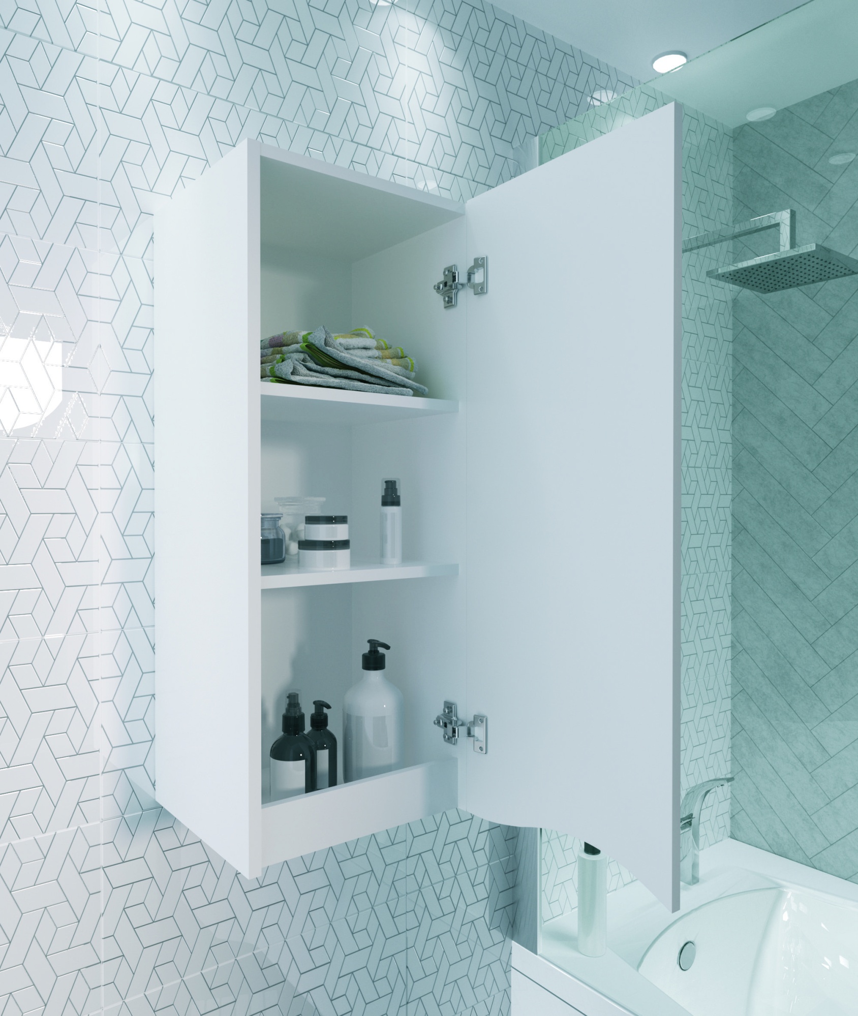 Пенал 1Marka Этюд 35П 1д. Белый глянец