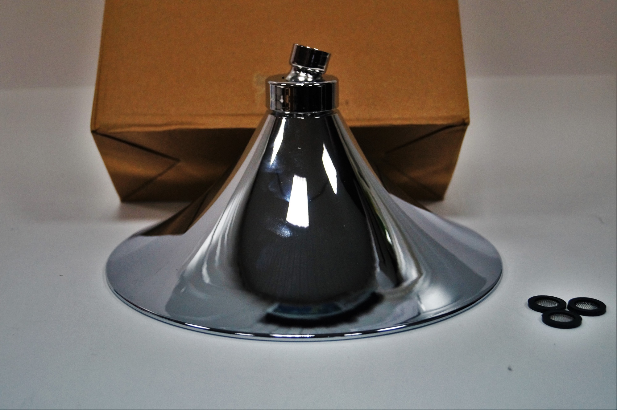 Тропический душ 230мм, вытянутая хромированная лейка для душевой системы