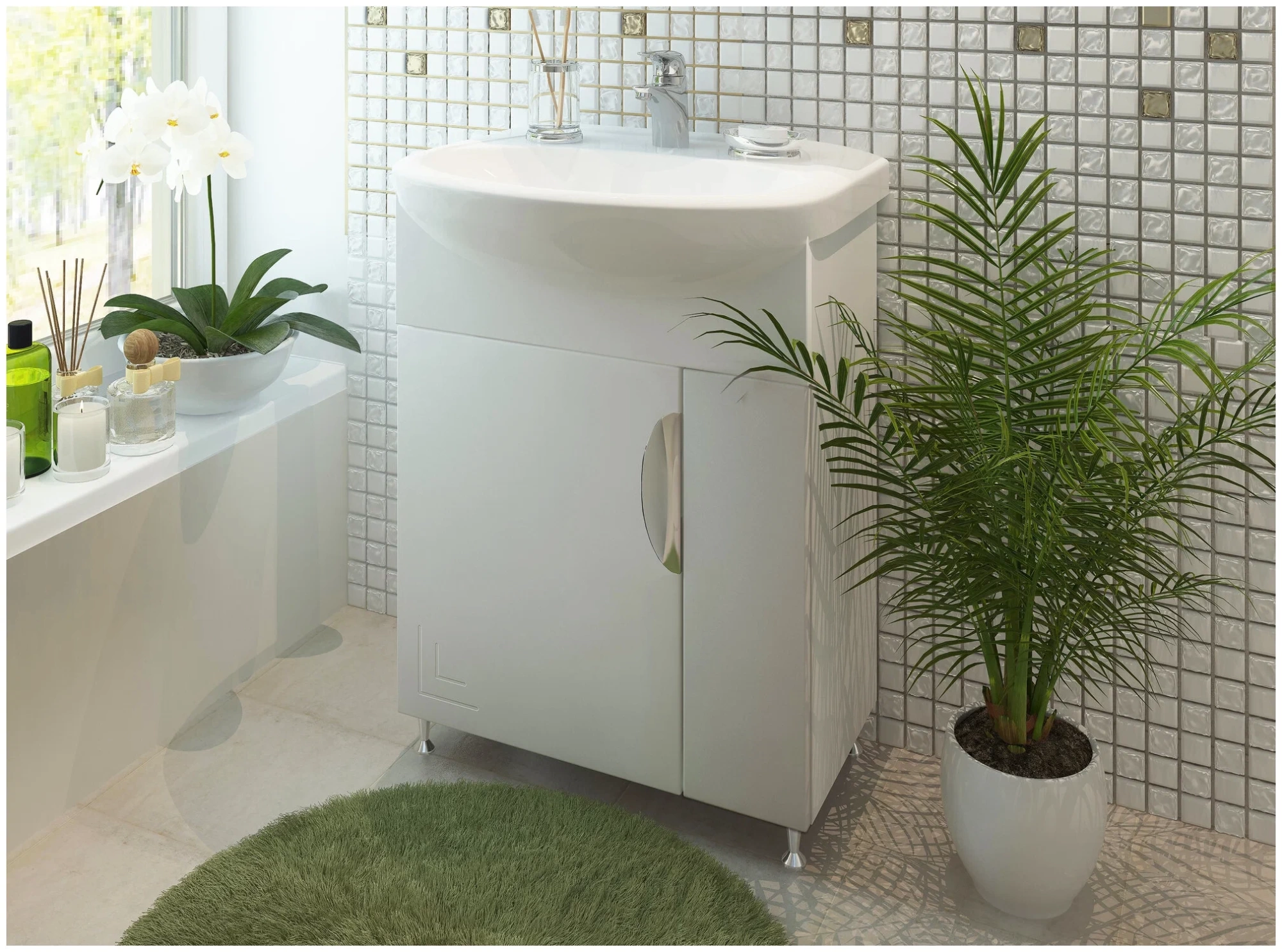 Напольная тумба EvaGold Vanessa 60 белая