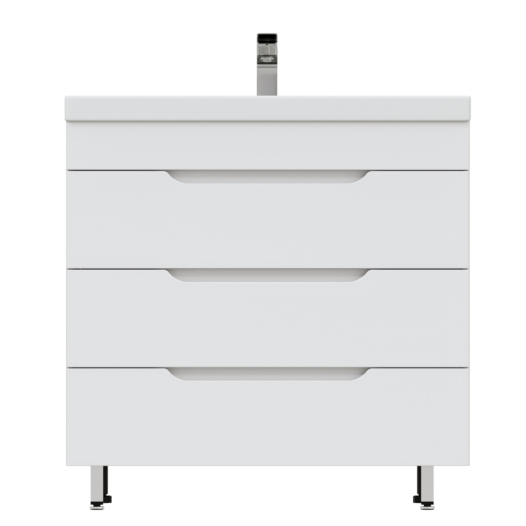 Напольная тумба Мирсант Soho 80/2 Quadro с доводчиком