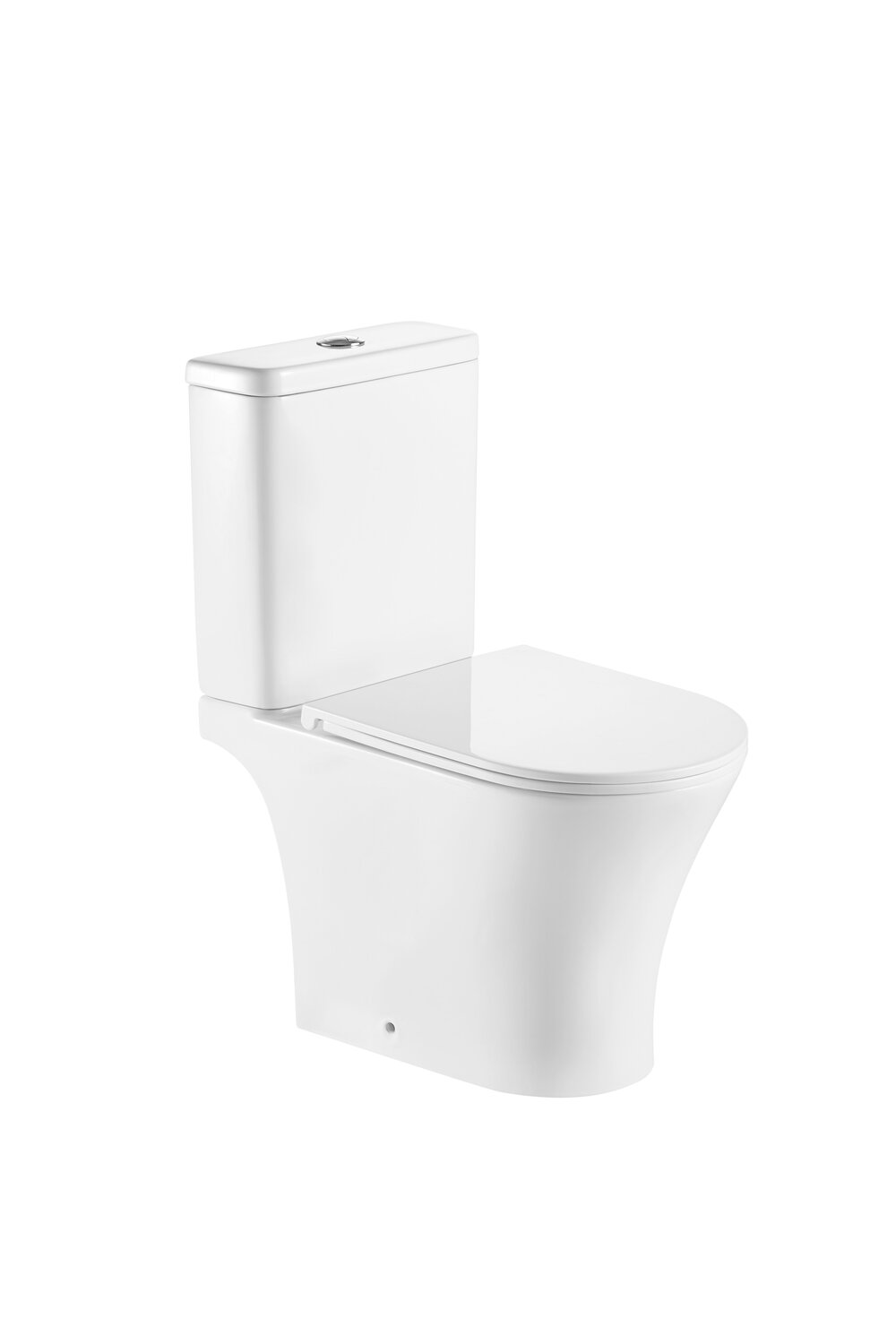 Унитаз безободковый EvaGold А2801 сиденье тонкое ДП