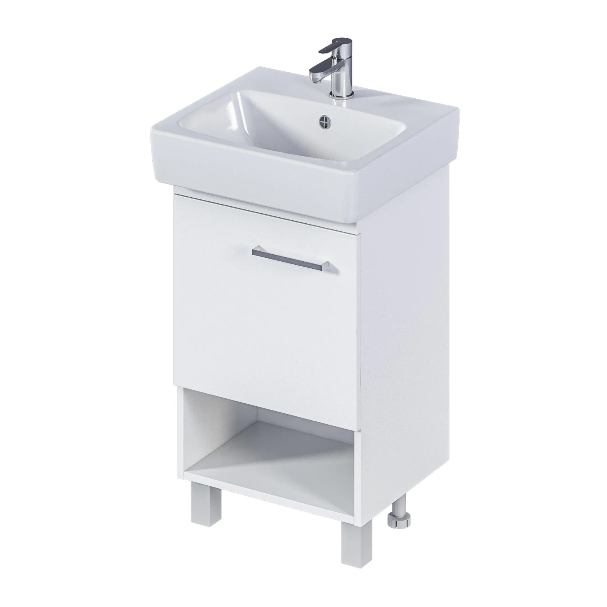 Тумба 1Marka Tera 50Н 1д. Белый глянец