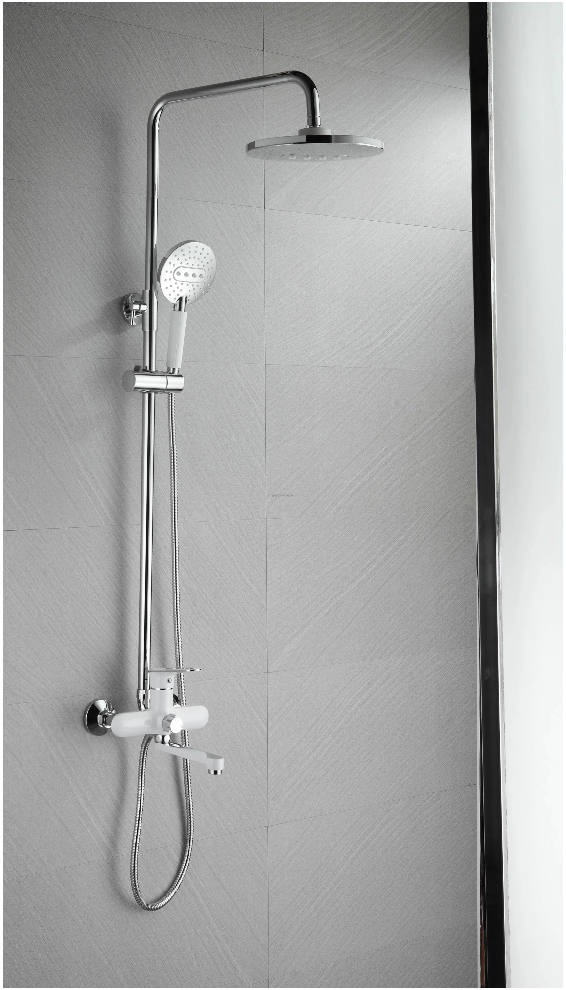 Душевая система Frap H49 F2449 белый-хром