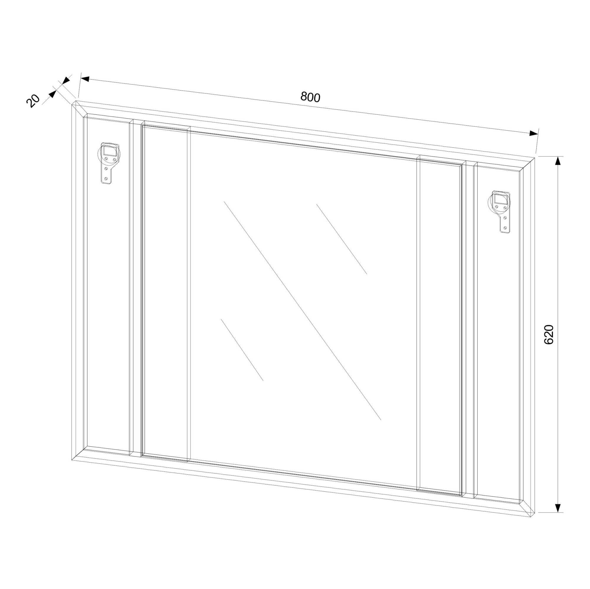 Зеркало EvaGold Irvin 80