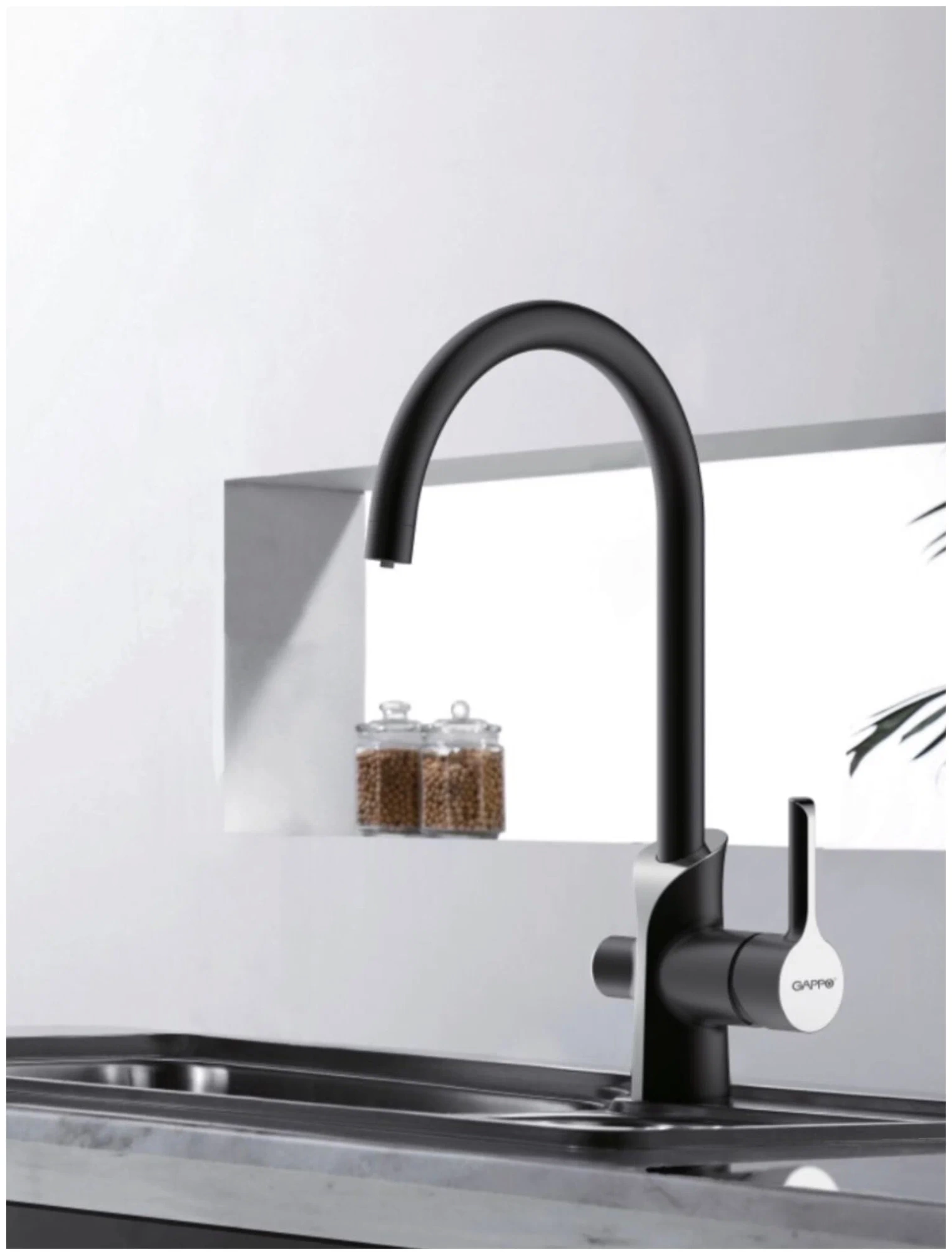 Смеситель для кухни с встроенным краном под питьевую воду Gappo G03-6 G4303-6