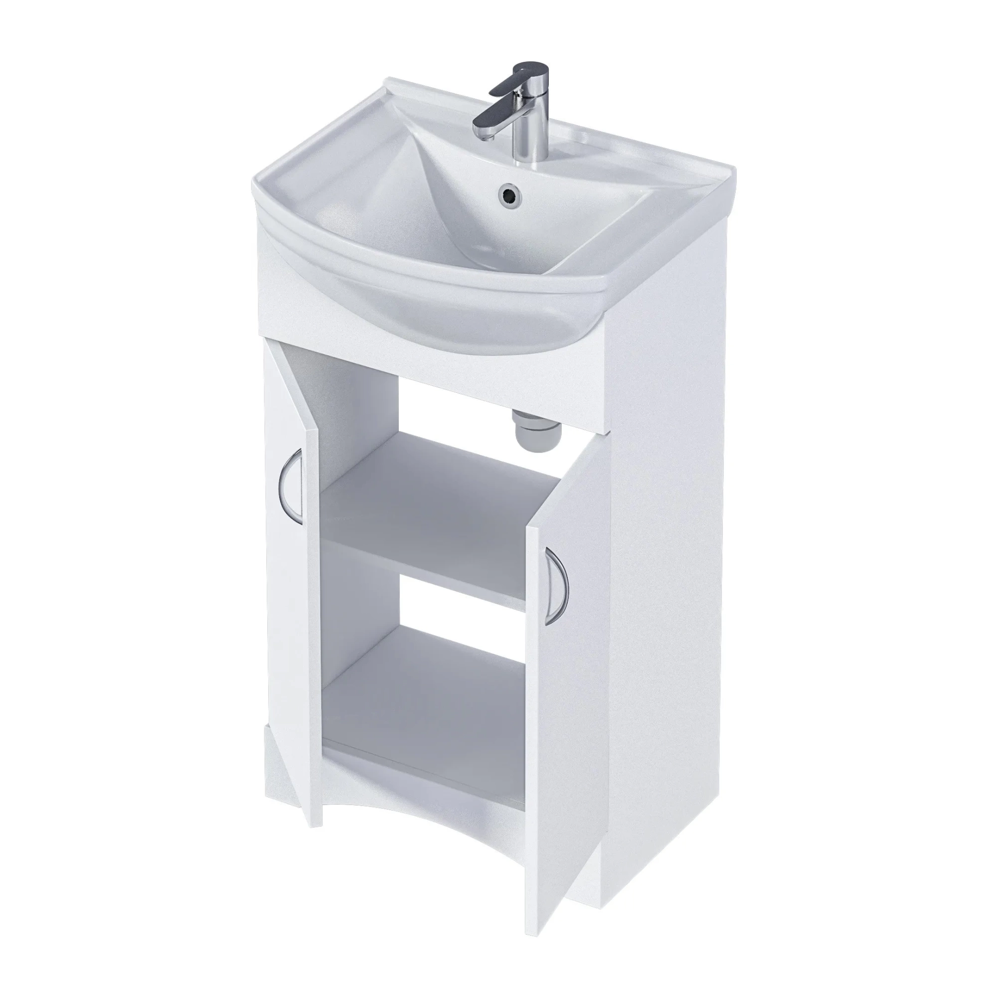 Тумба 1Marka Уют 50Н 2д. Белая