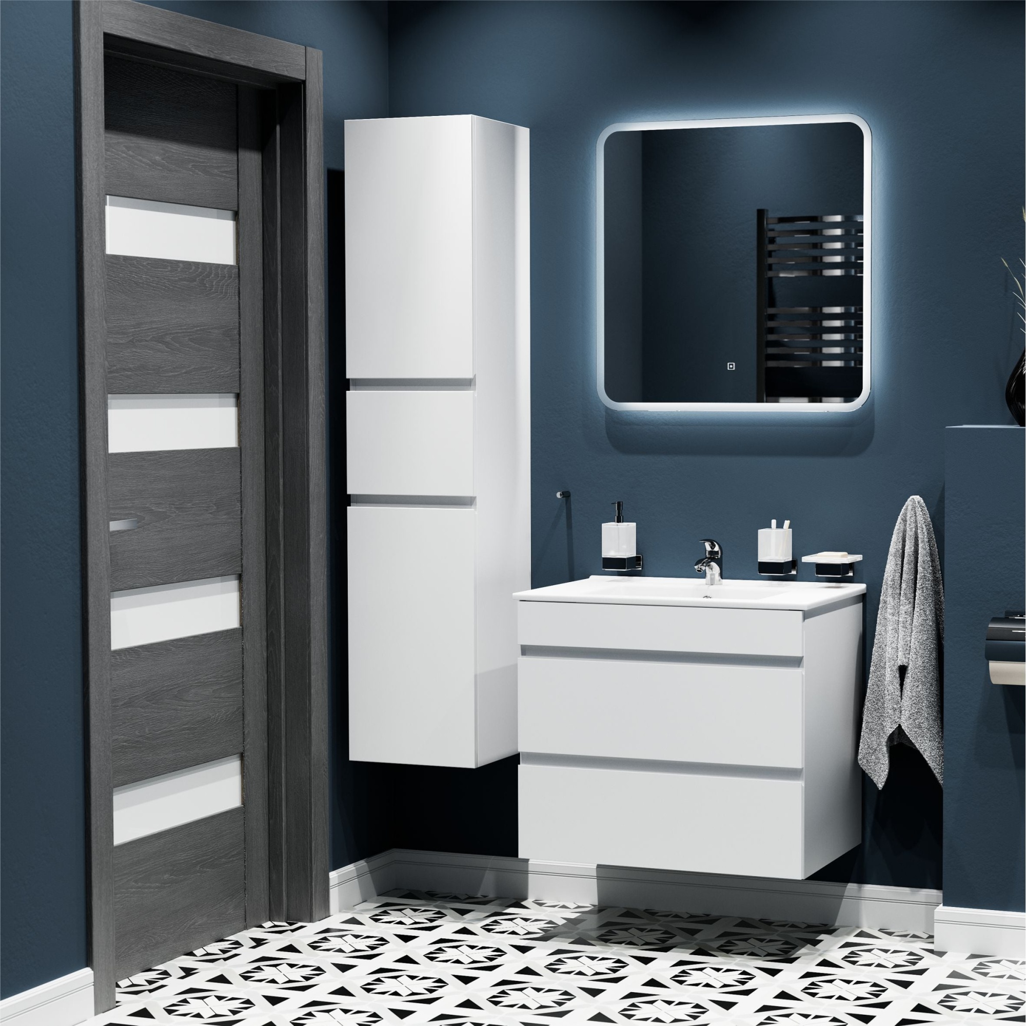 Подвесной пенал Мирсант Next 34 правый