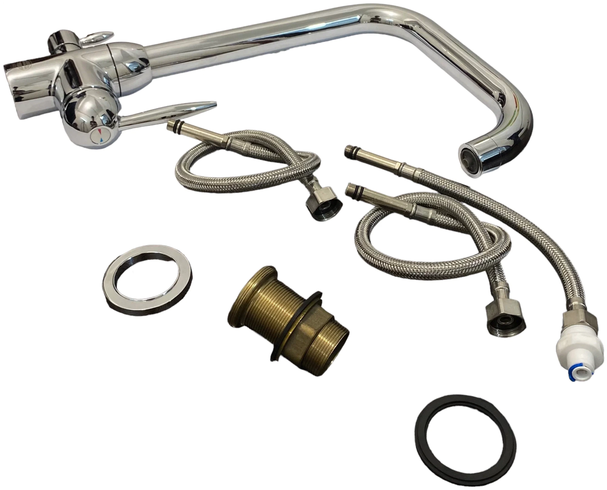 Смеситель для кухни с встроенным краном под питьевую воду Vaserzberg VS1725